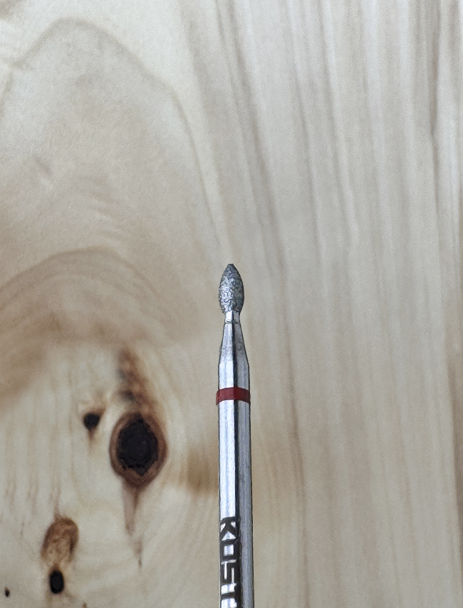 Drop-1.8mm-red Dijamantski nastavak – Kap 1.8mm ostar vrh - Slika 1