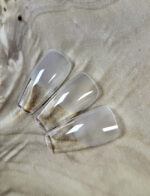 Kostka Gel Tips – Coffin Medium – Half Matt